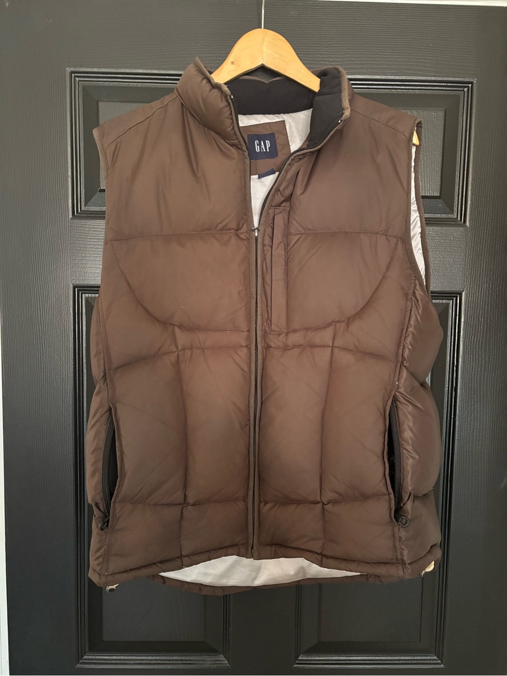 GAP Chocolate Brown Quilted Puffer Vest